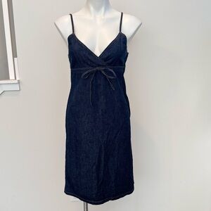 Vintage Y2K Tommy Hilfiger Jean Denim Mini Spaghetti Strap Dress